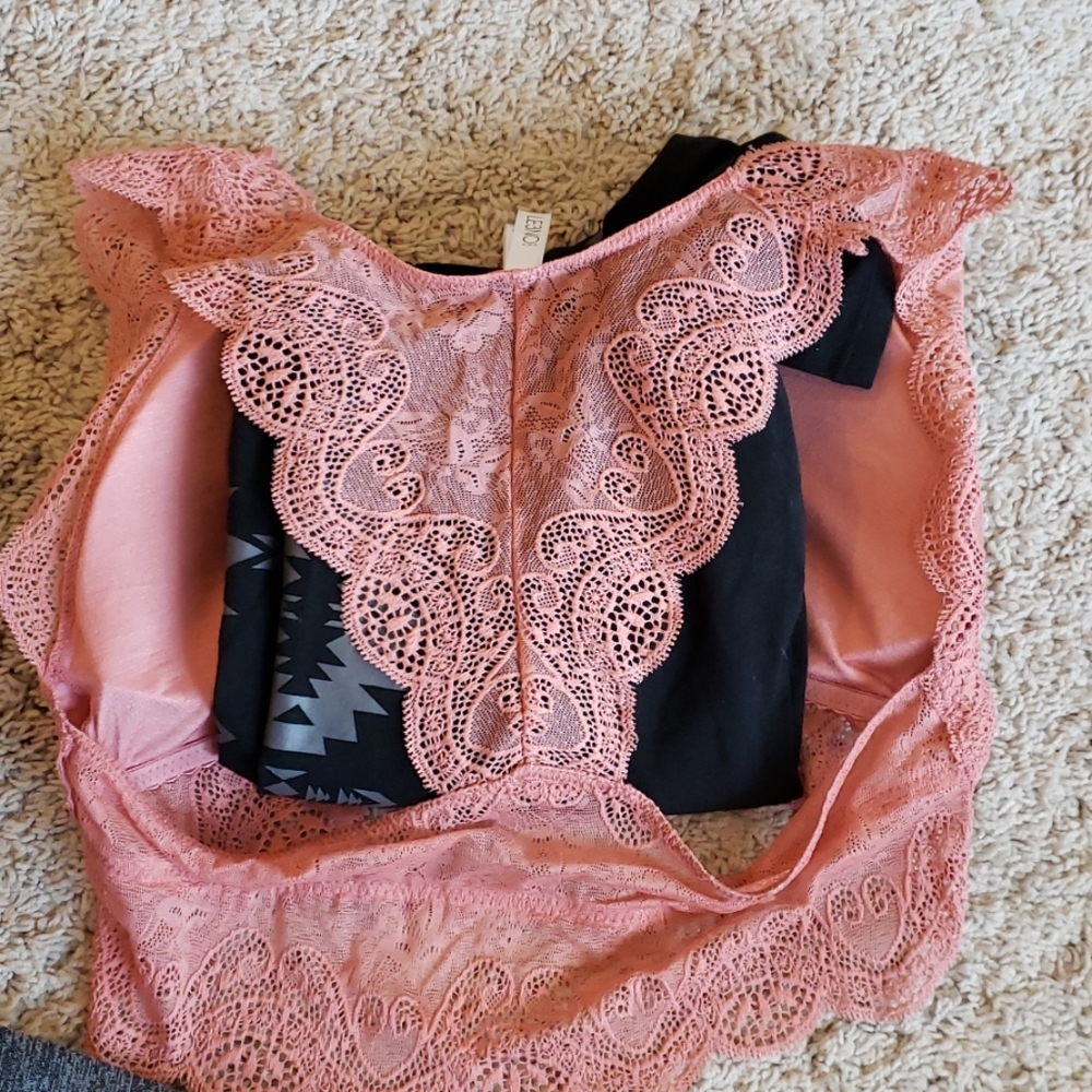 Lace Bralette Racerback. - Picture 3 of 4